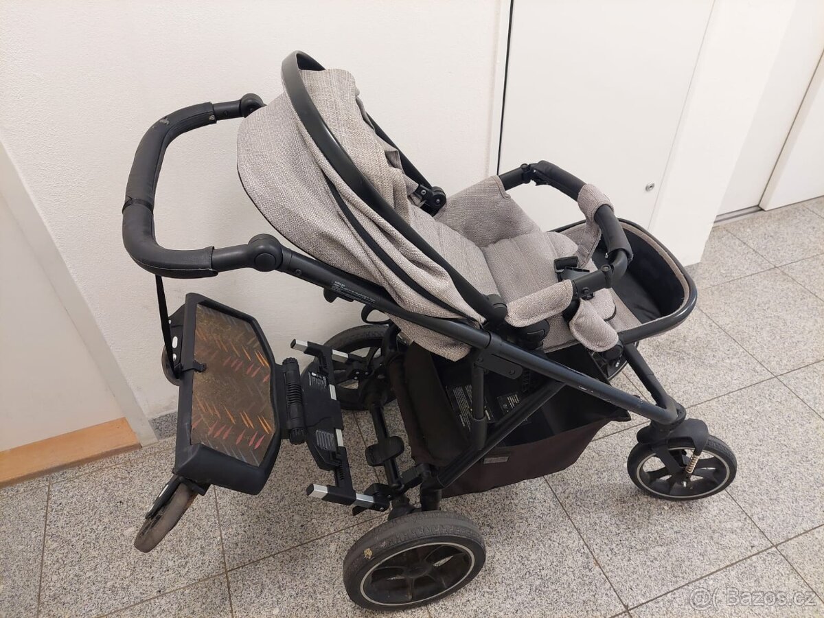 Kočárek Moon - kompletní set s korbičkou - 4