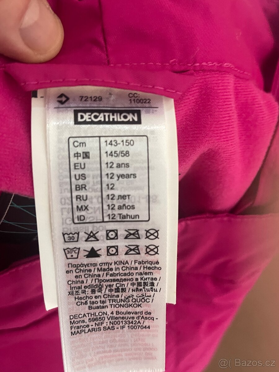 Lyžařské kalhoty dívčí 12let +- - 4