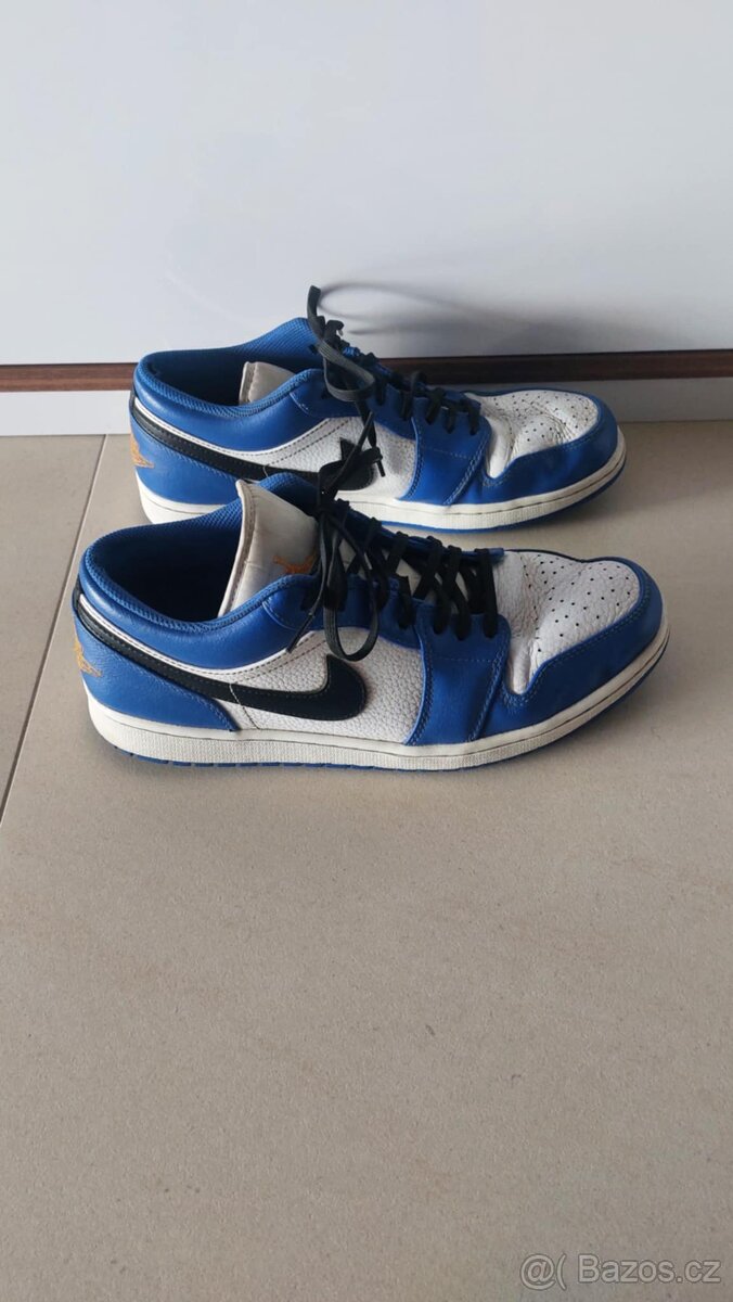 Tenisky Jordan 1 Low Hyper Royal Orange Peel (č.46) - 4