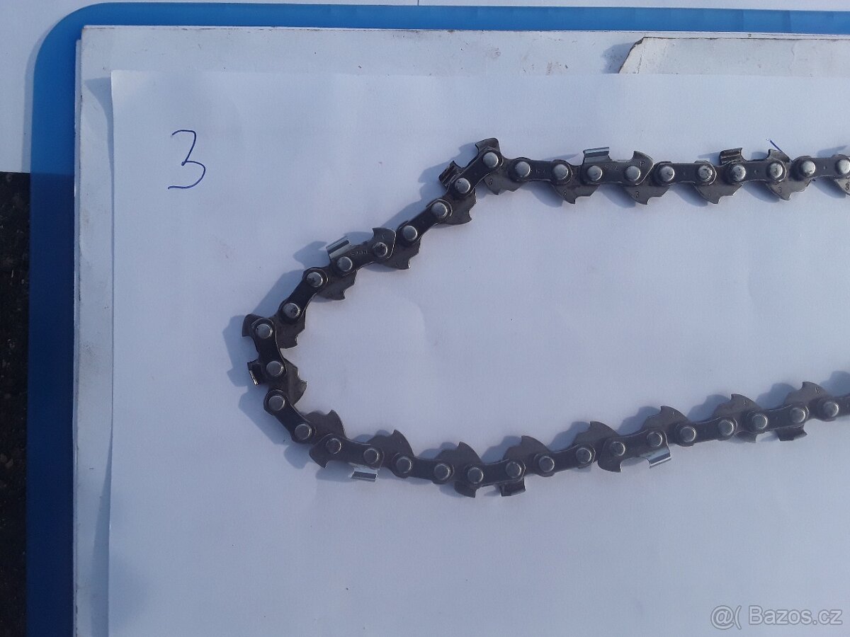 Prodám řetězy na pilu rozteč 19mm 3/8" - 4