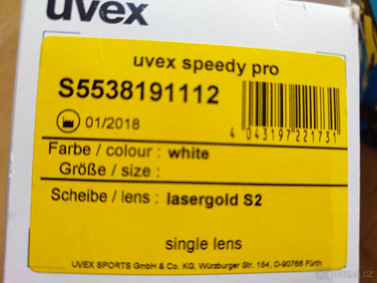 Dětská lyžařská helma 55-58 cm + brýle Uvex - 4