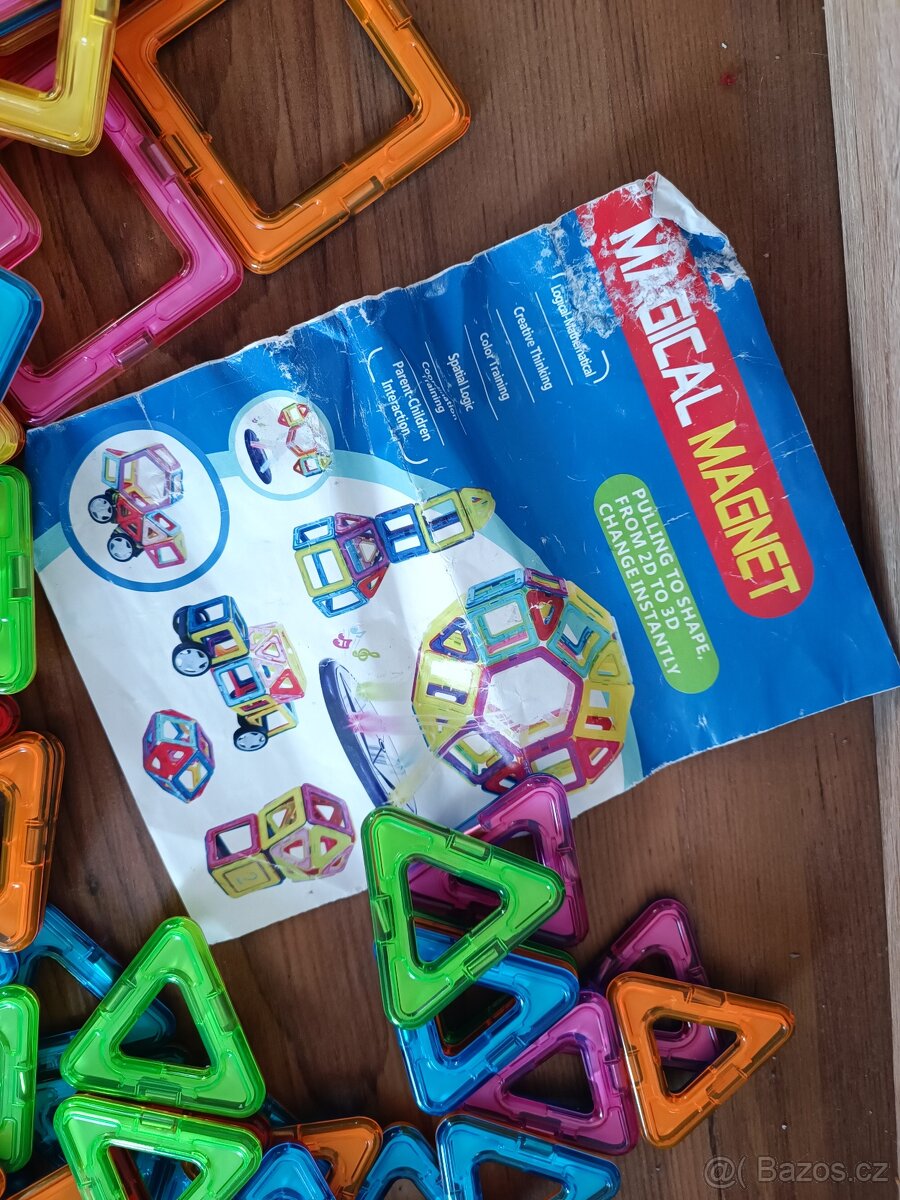 Magnetická stavebnice 100 kusů - 4