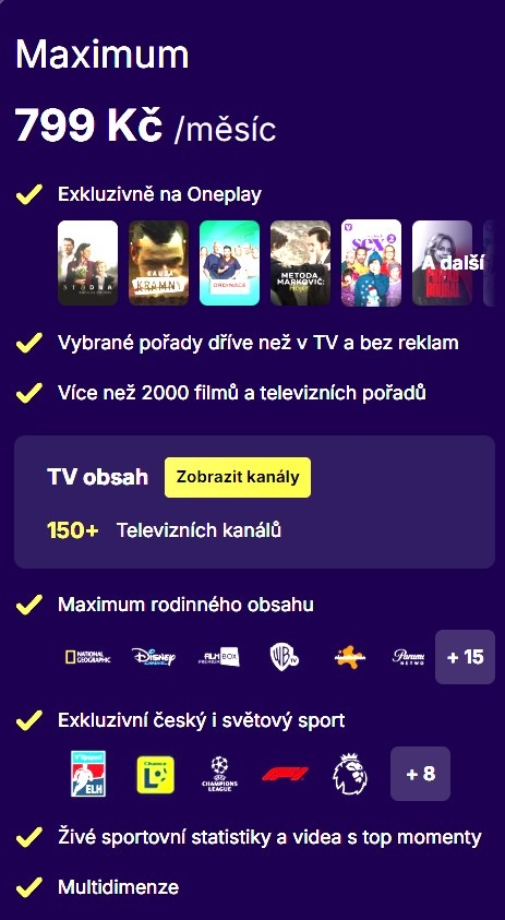 Netflix, OnePlay, Magenta, VodafoneTV, Prime, Prima+ - 4