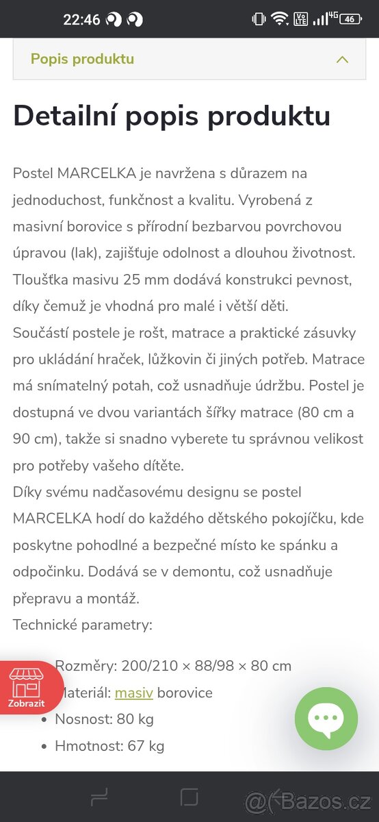 Dětská postel - masiv - 4