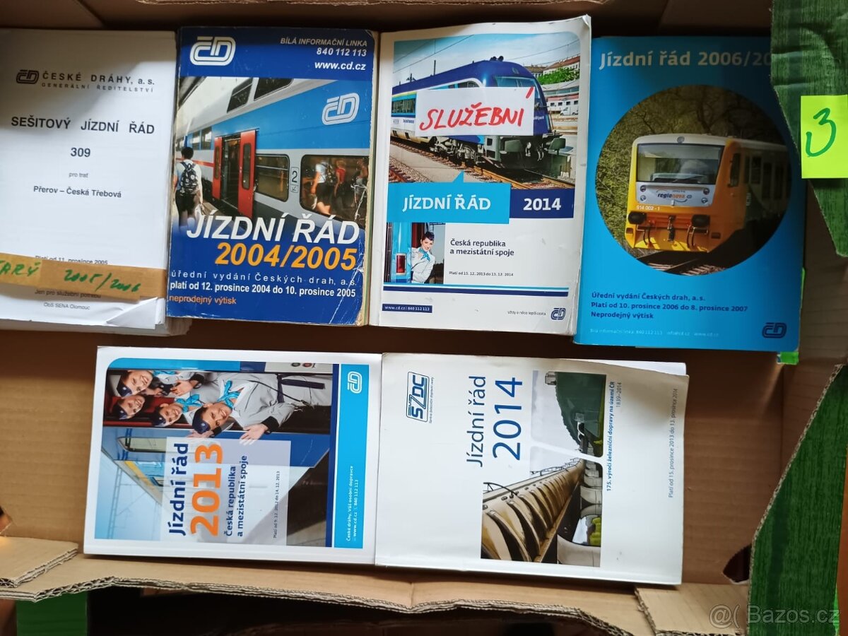 Drážní předpisy, jízdní řády aj. 3 - 4