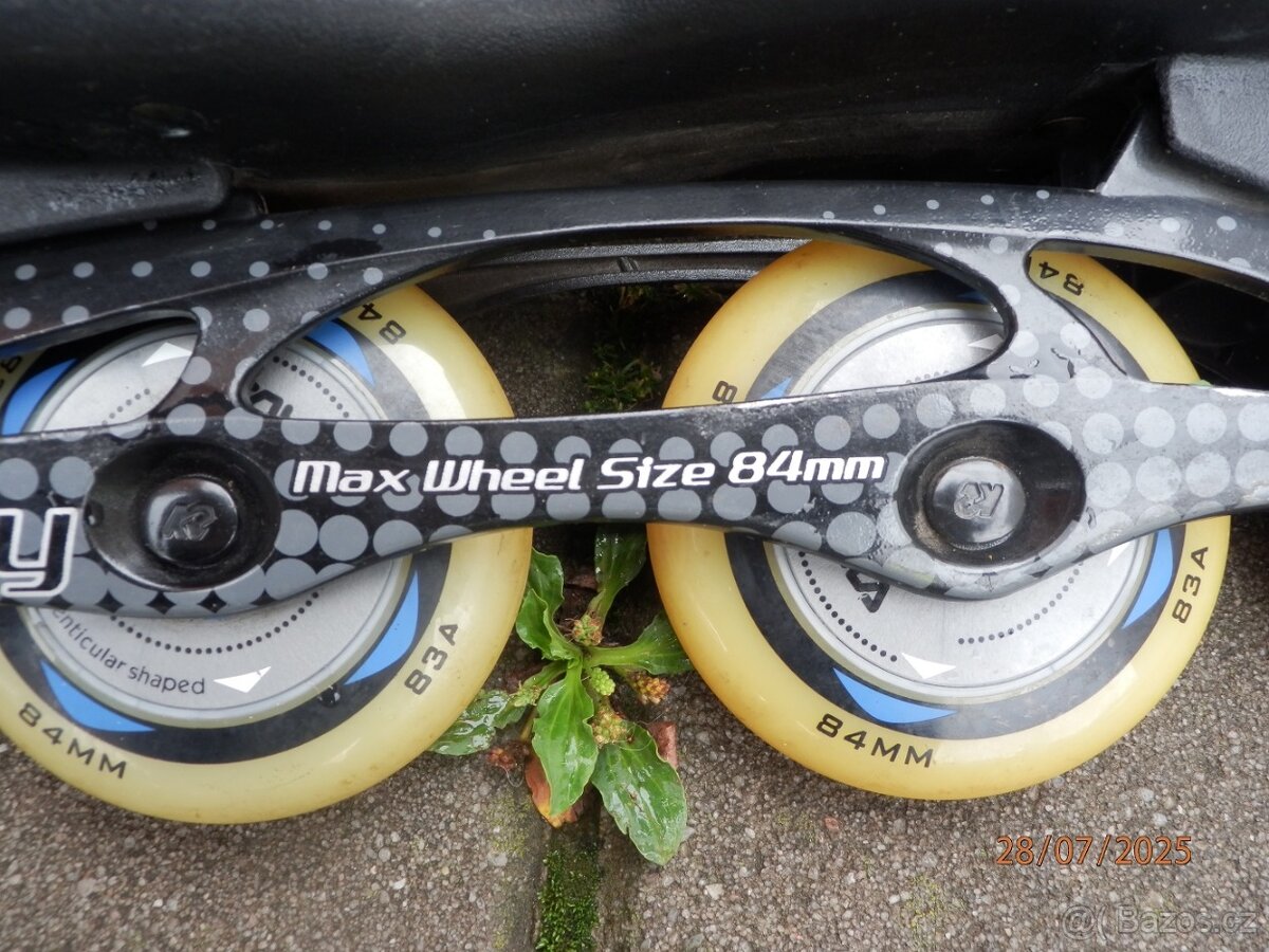 Pánské Inline brusle K2 velikost 47, 84MM kolečka cena:800k - 4