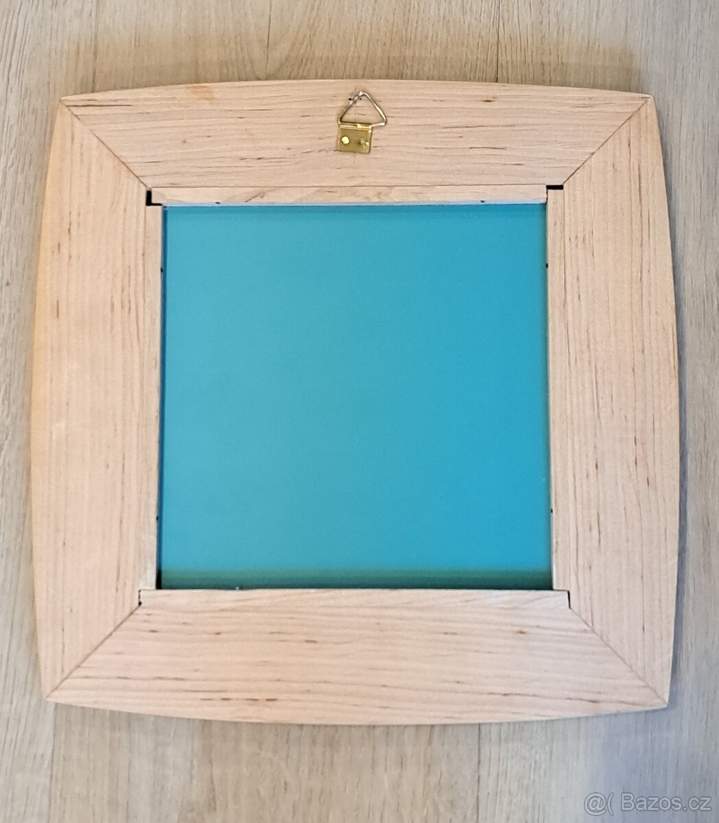 Zrcadla v dřevěném rámu - 3 ks - 4