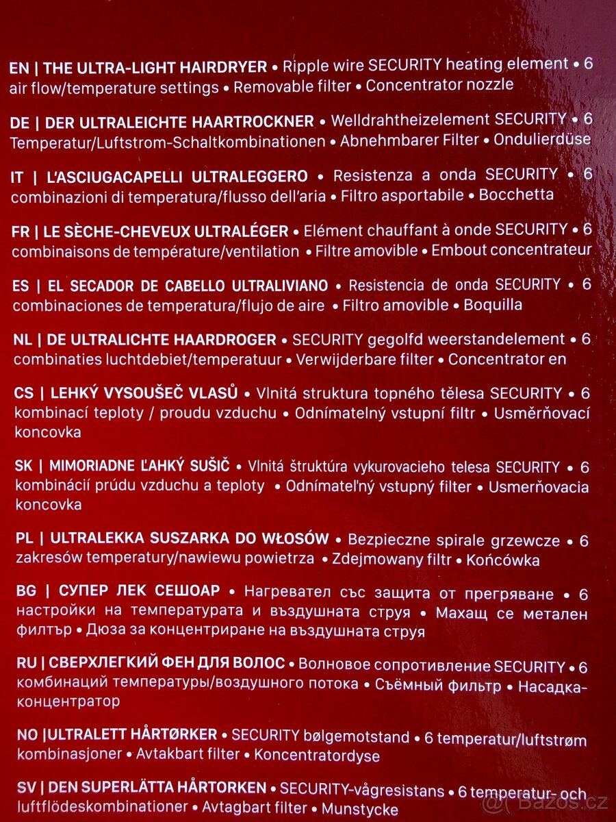 Nový ultralehký fén - 4