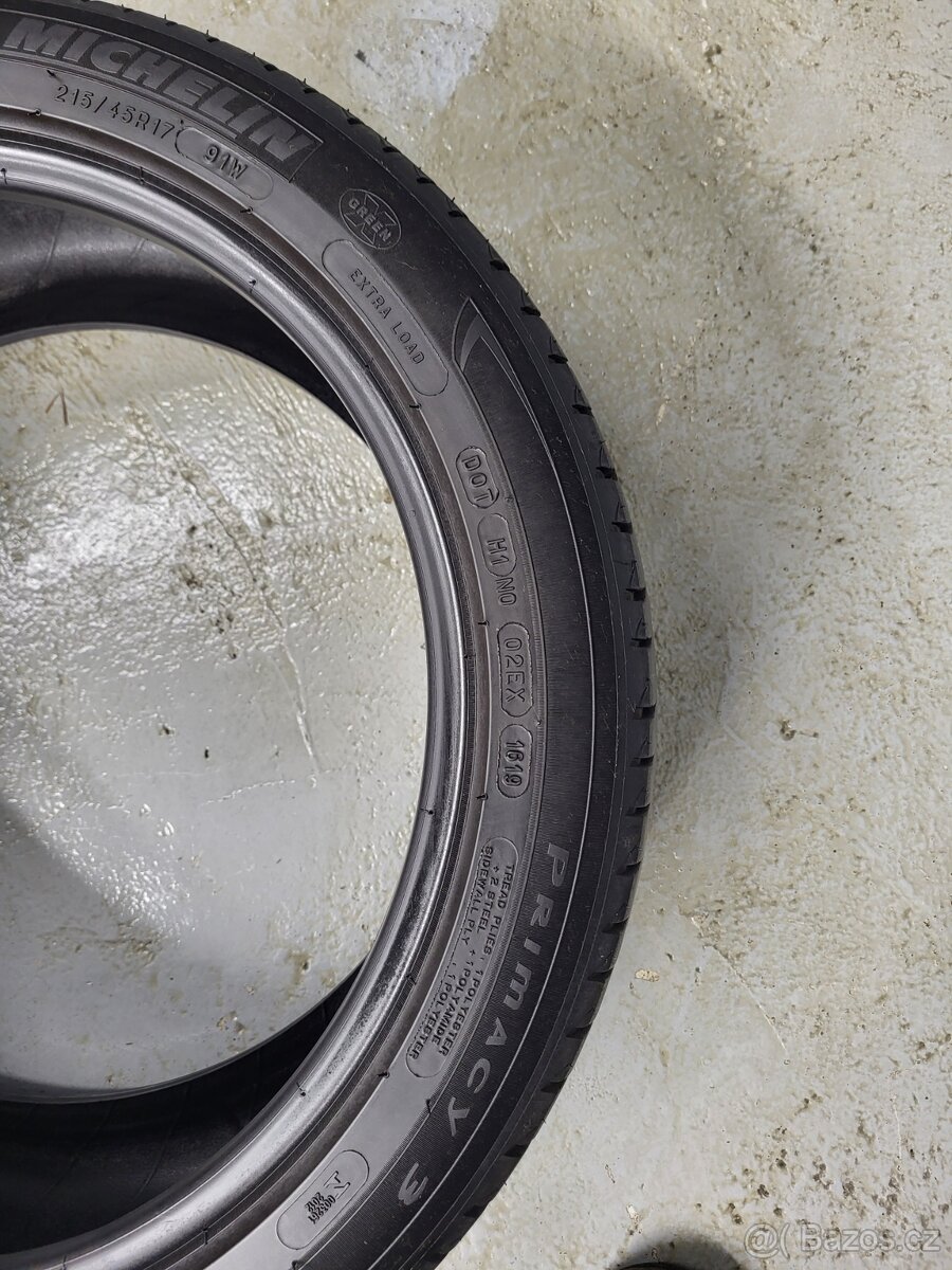2x 215/45R17 Michelin Primacy 4 Letní - 4
