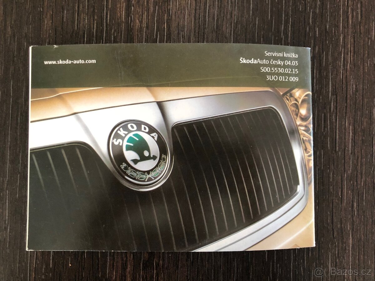 Škoda, Servisní kniha, čistá. - 4