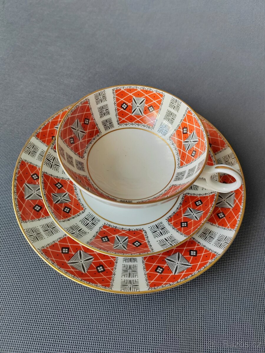 Luxusní porcelánová čajová souprava od Wallendorf - 4