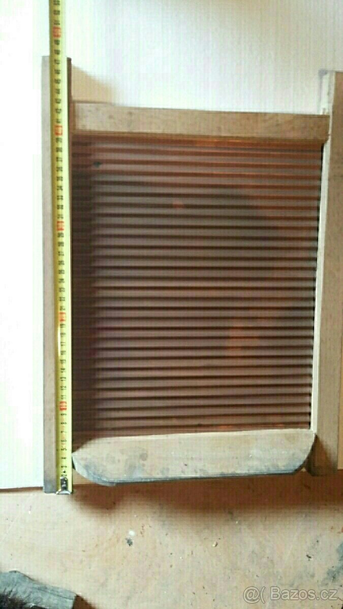 Dřevěná valcha NOVÁ , měděný plech. - 4