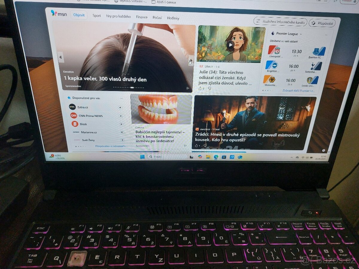 Herní ntb Asus Ryzen 7, 512 GB SSD, NVidia 4GB, 8 GB RAM - 4