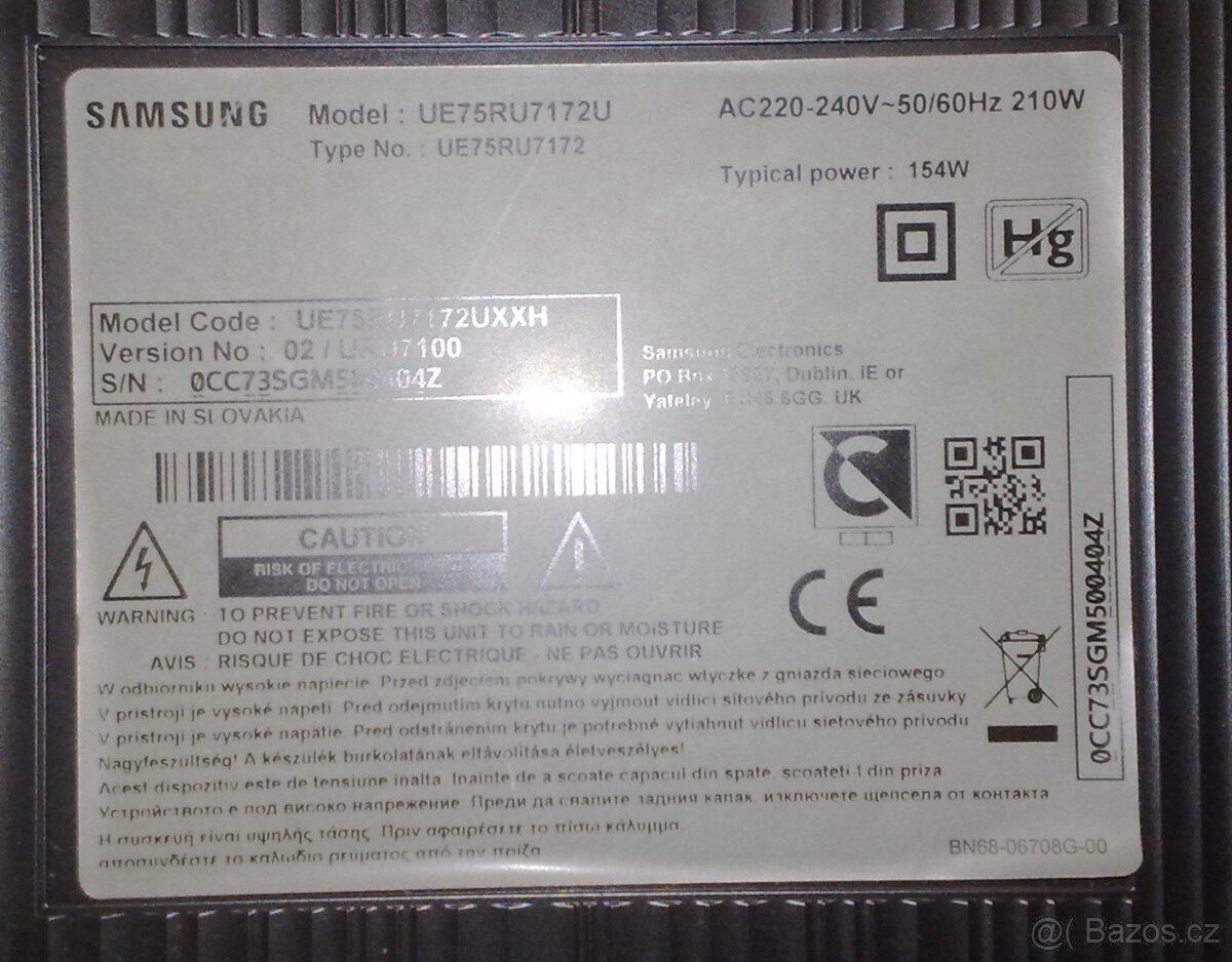 Prodam Samsung UE75RU7172U-189cm(75") 4K UHD SMART WiFi TV - 4