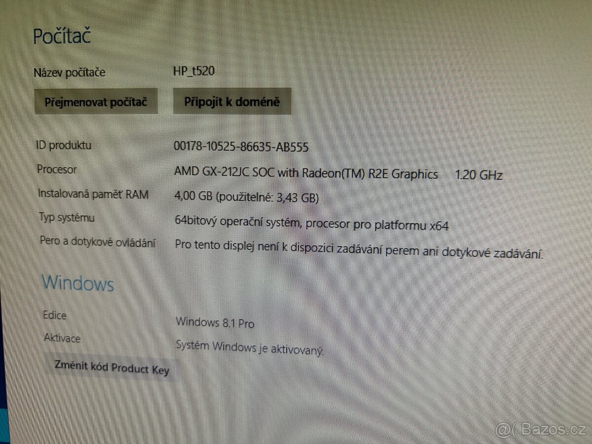 Mini PC HP t520 s LCD monitorem ACER K222HQL - 4