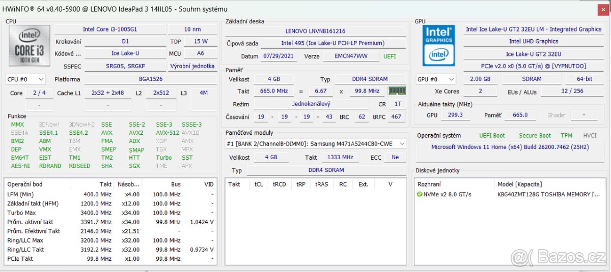 Lenova Ideapad 3 14IIL05 - 4