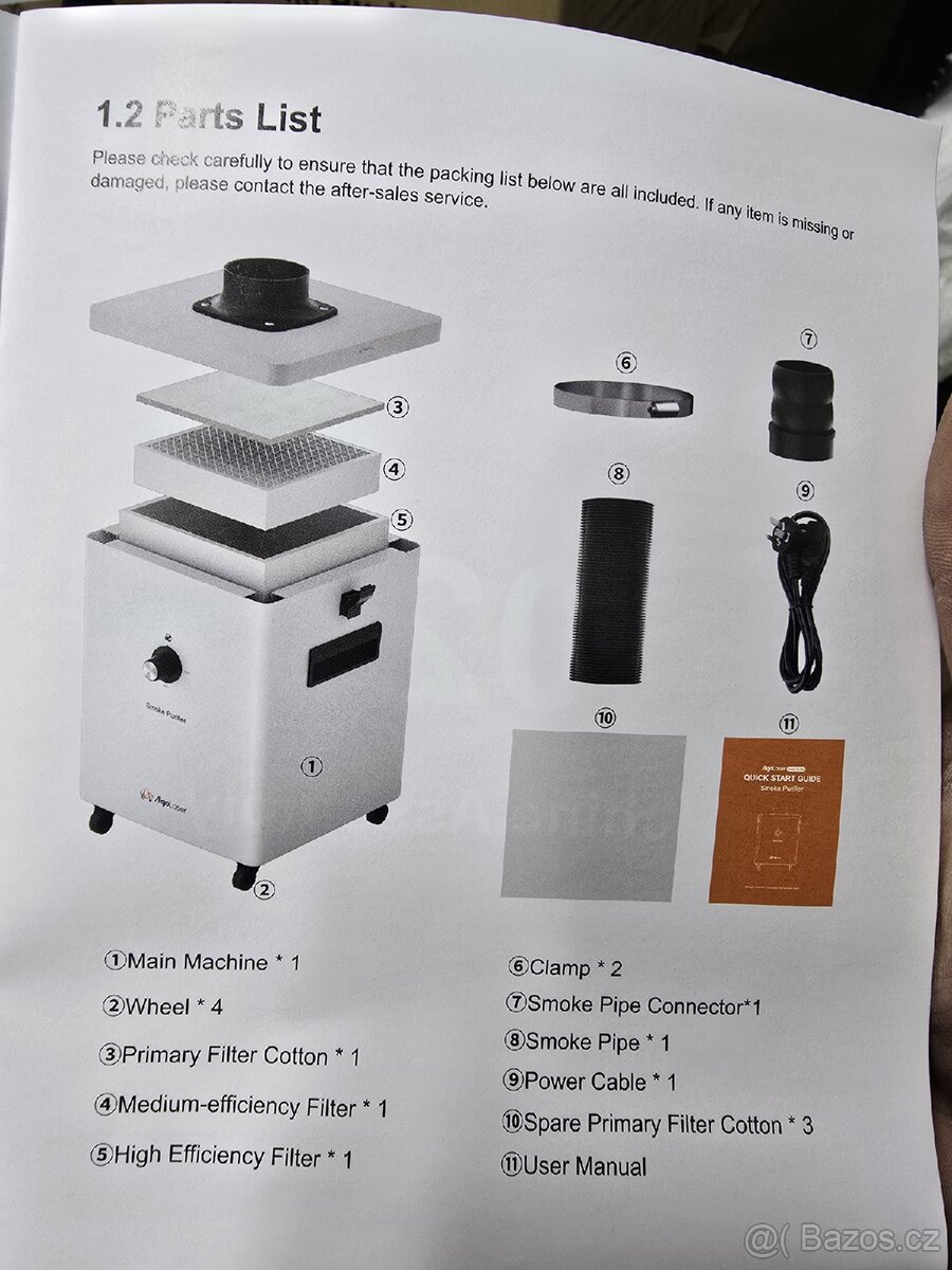 Odsávačka Kouře Prachu Zplodin - 4