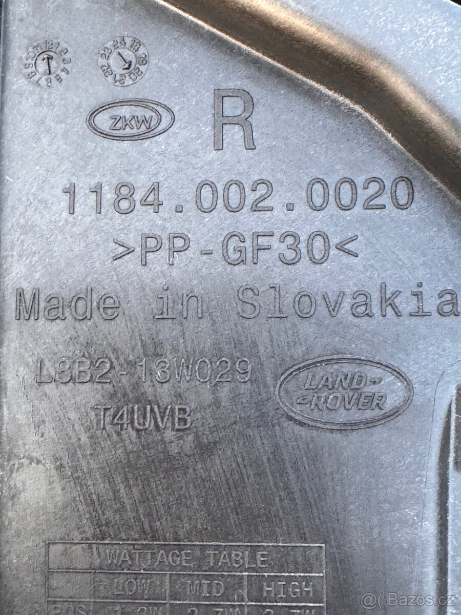 Land Rover Defender Svetlomety 45112346, LR181381, L8B213W02