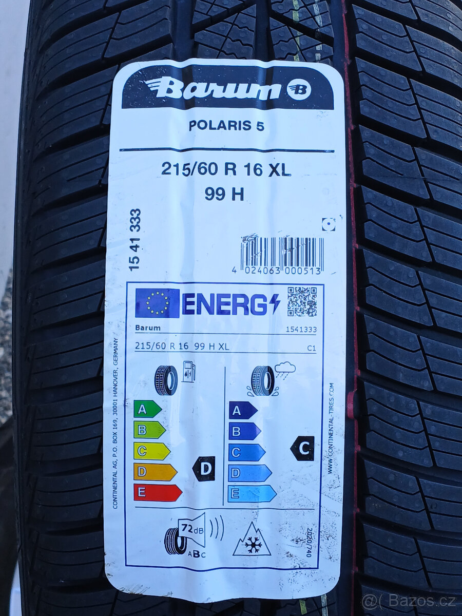 Pěkná nová zimní orig alu kola Škoda Karoq 215/60/16 - 4