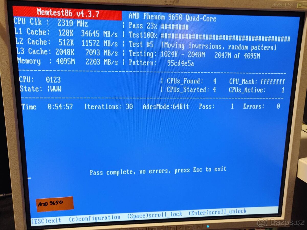 ASUS M3A76-CM, 9650 Quad Core, Integrated GPU, 4GB RAM - 4
