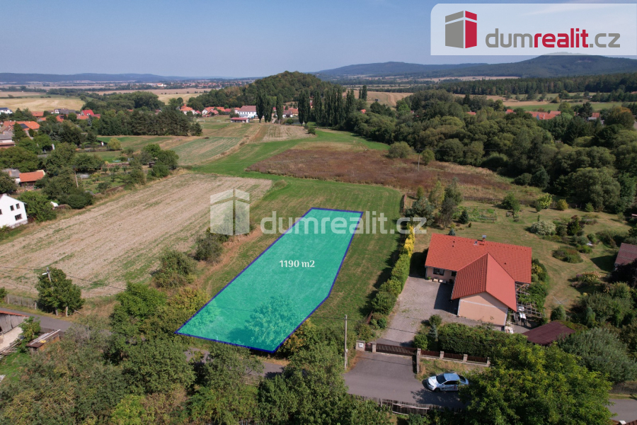 Prodej stavebního pozemku 1190 m2 v obci Běštín, okrese Bero - 4