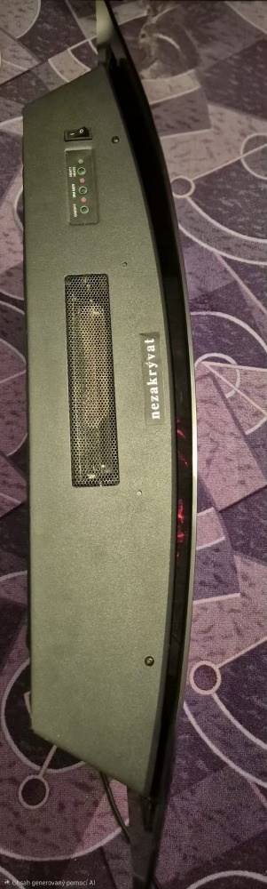 Elegantní nástěnný elektrický krb 2 kW - 4