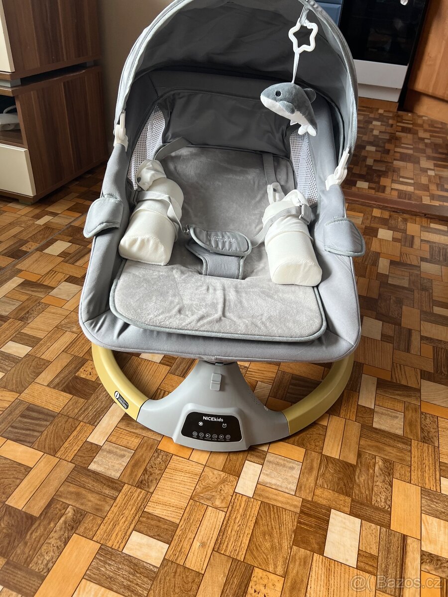 LEHÁTKO PRO MIMINKA HOUPACÍ ELEKTRICKÉ + Jídelní Židlička. - 4