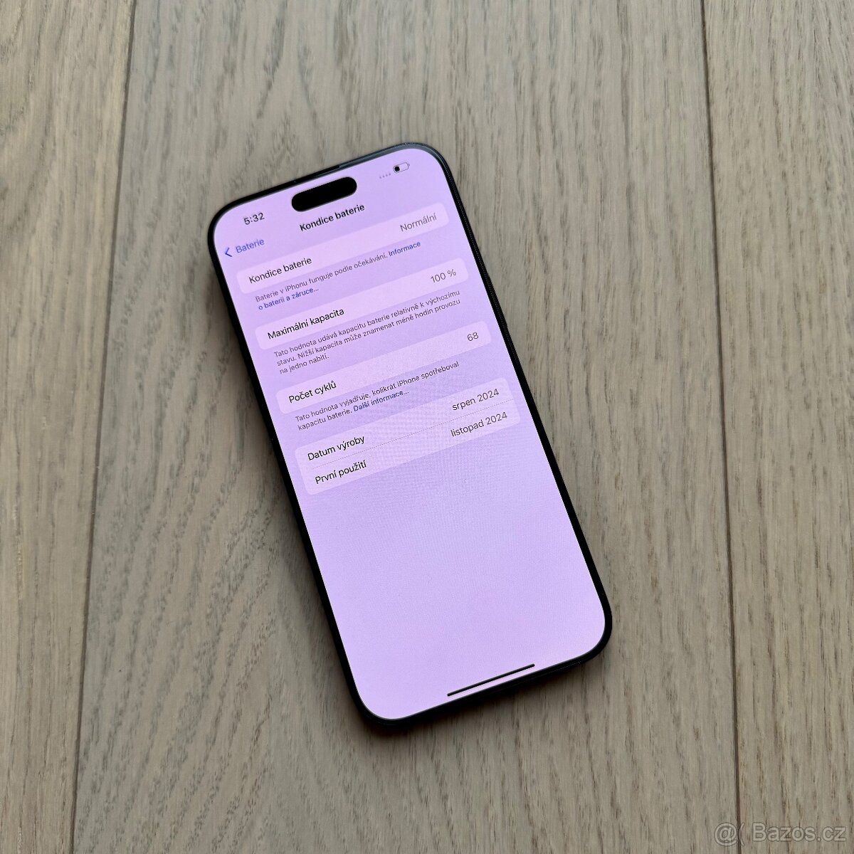 ZÁNOVNÍ APPLE IPHONE 16 PRO MAX 256GB-ČERNÝ,100% BATERIE - 4