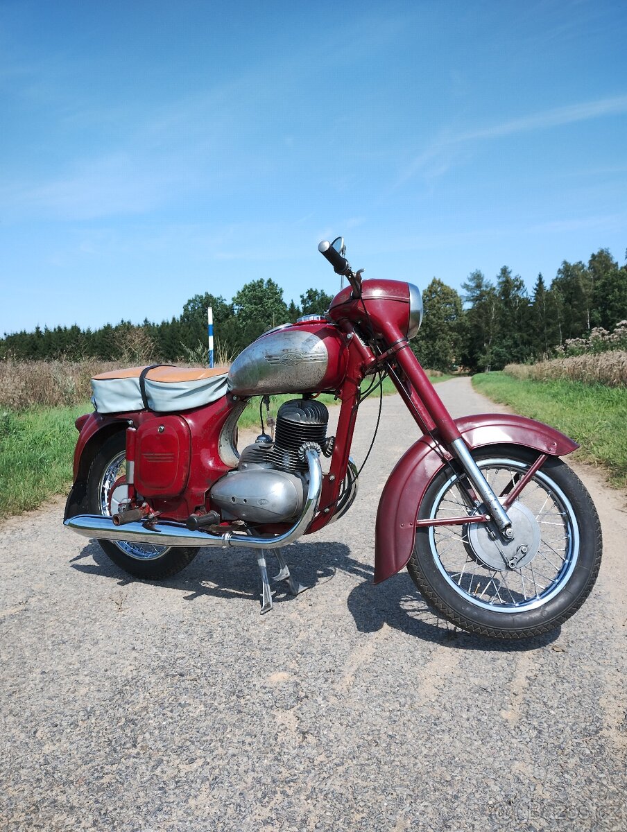 Původní jawa kývačka 250/353 1957 po komple - 4