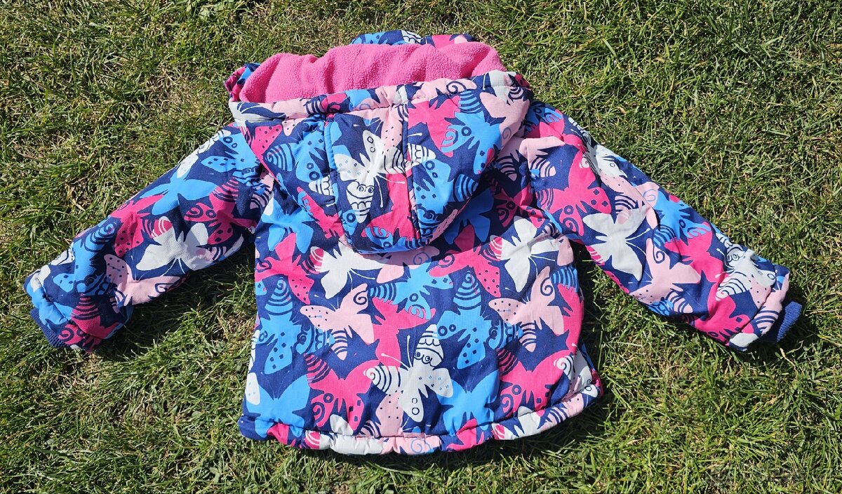 Dětská souprava na lyže, zimní souprava vel.80, top stav - 4