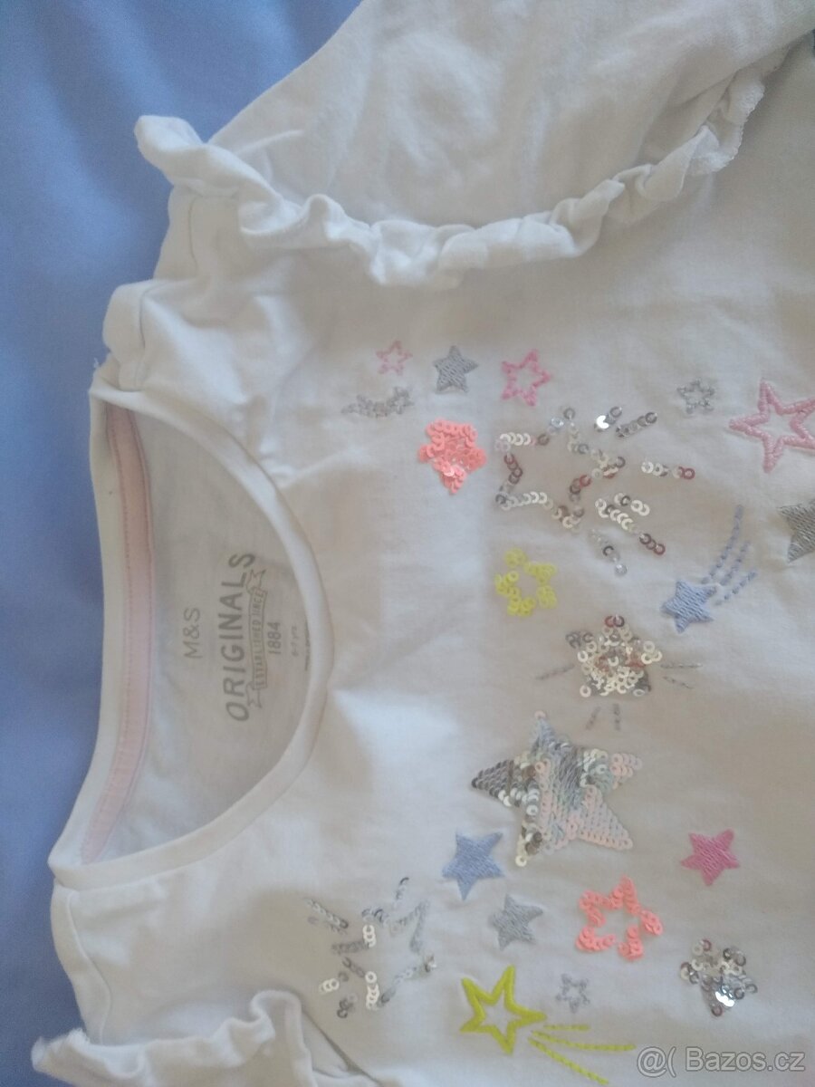 Tričko dívčí M&S vel. 122 - 4