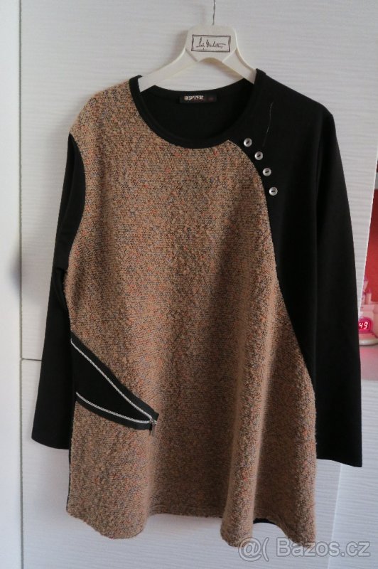 Nabízím svetr modrý,černý a černohnědý - 4