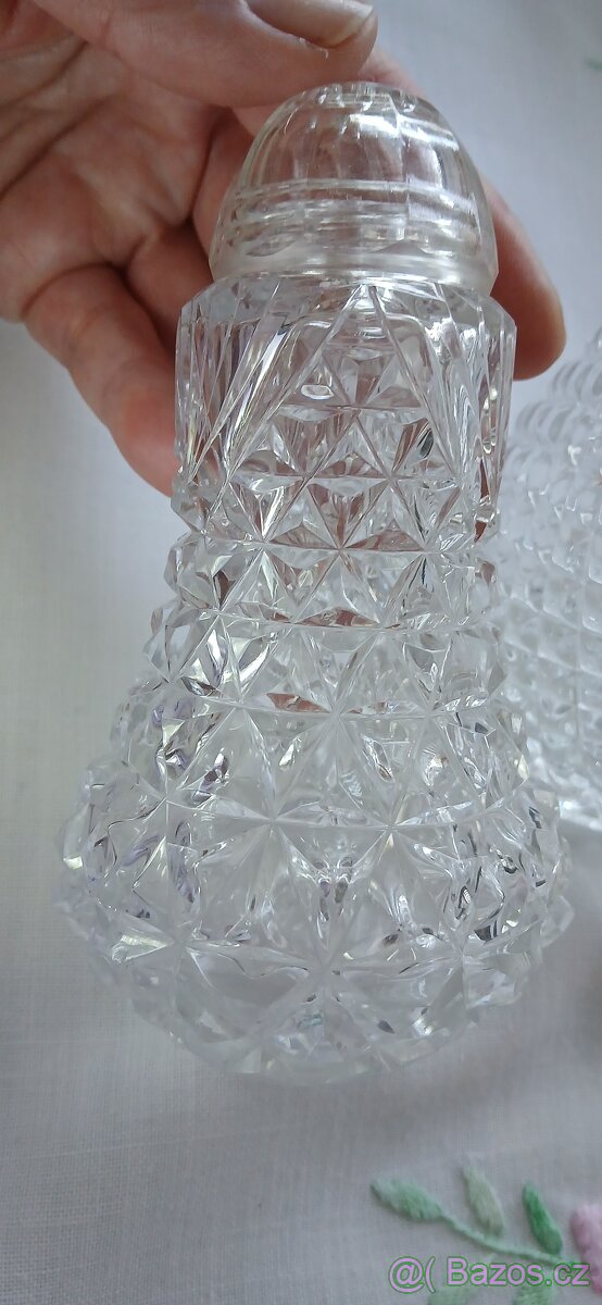Křišťálová solnička a cukřenka - 4