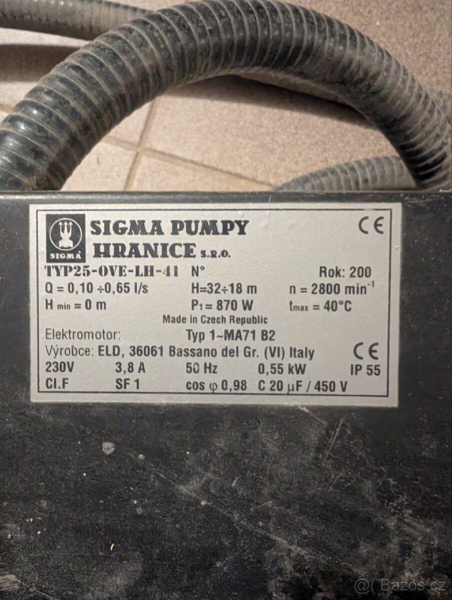 Čerpadlo na vodu - SIGMA - 4