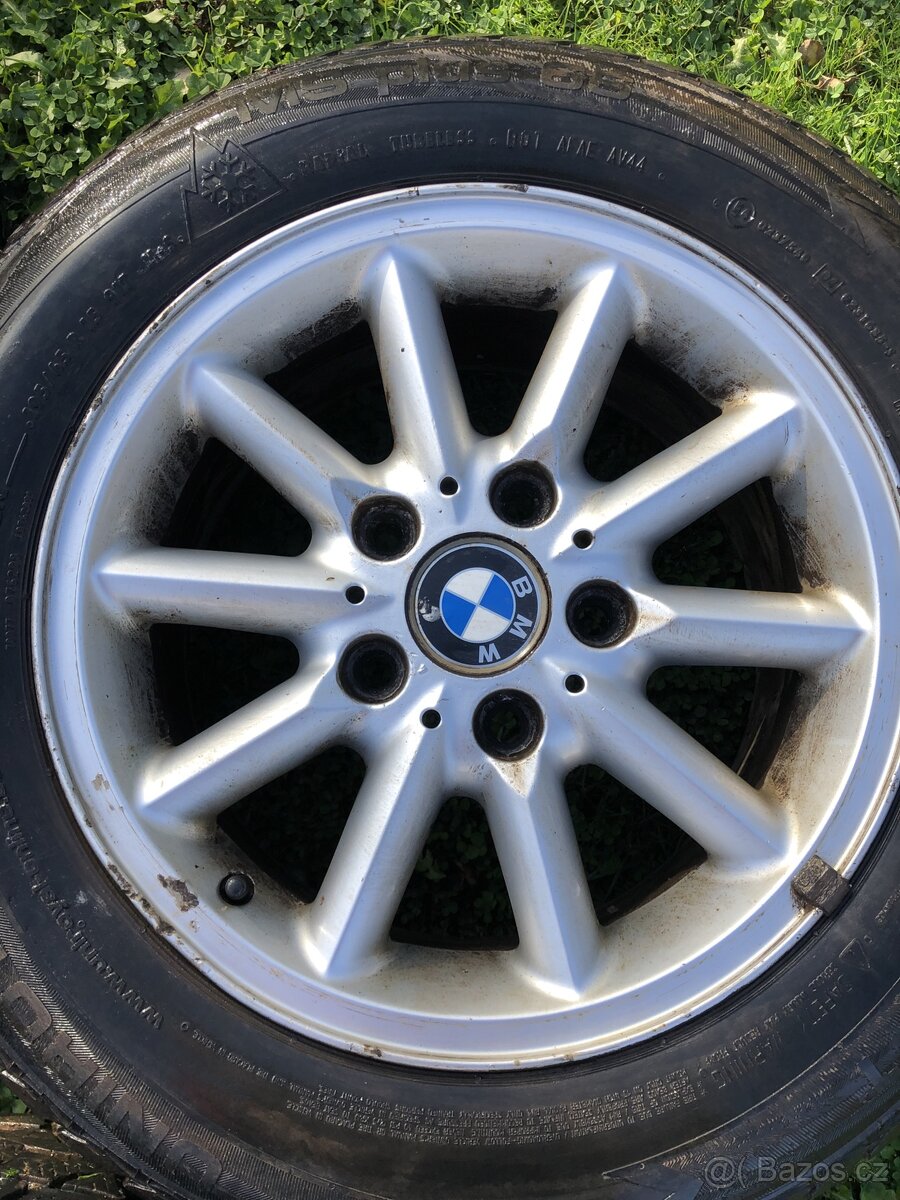 Alu kola BMW e46 R15 zimní pneu - 4