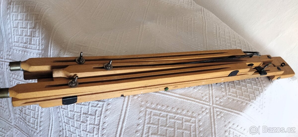 RETRO dřevěný skládací malířský stojan - 4