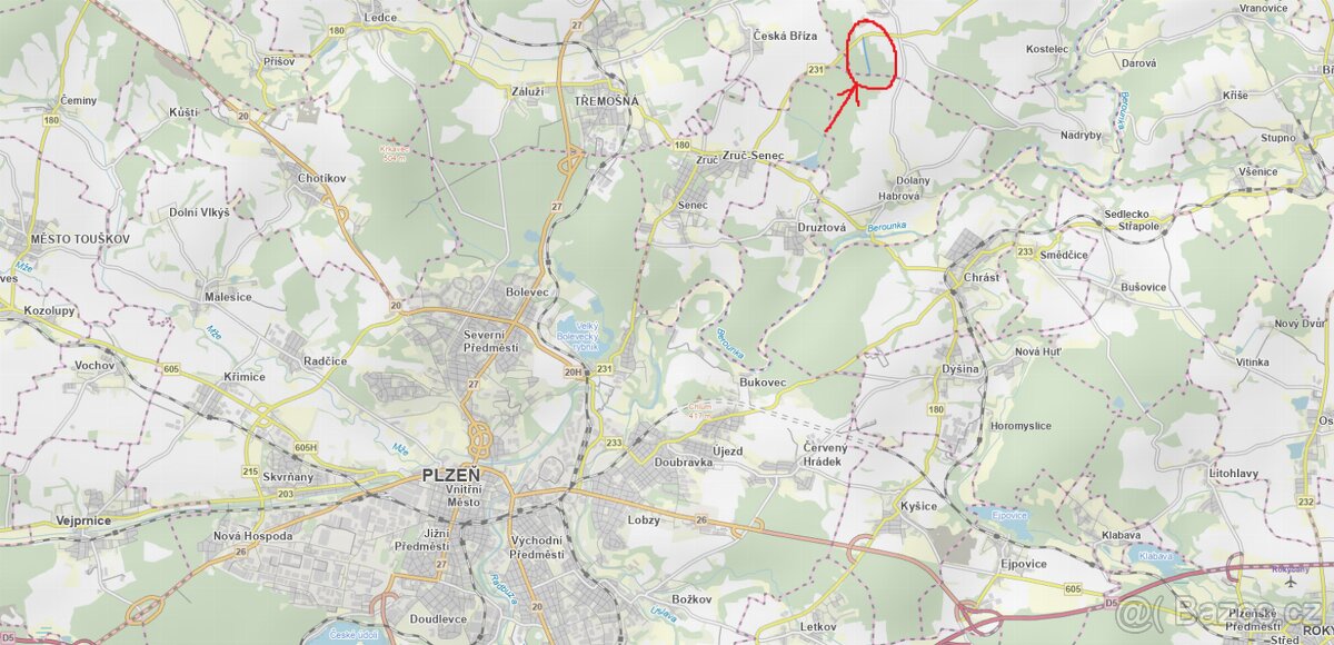 Prodám lesní pozemek v k.ú. Žichlice u Hromnic - 4