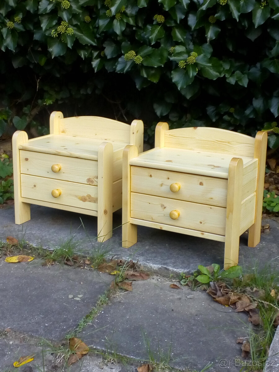 Noční stolky smrkový masiv - 4