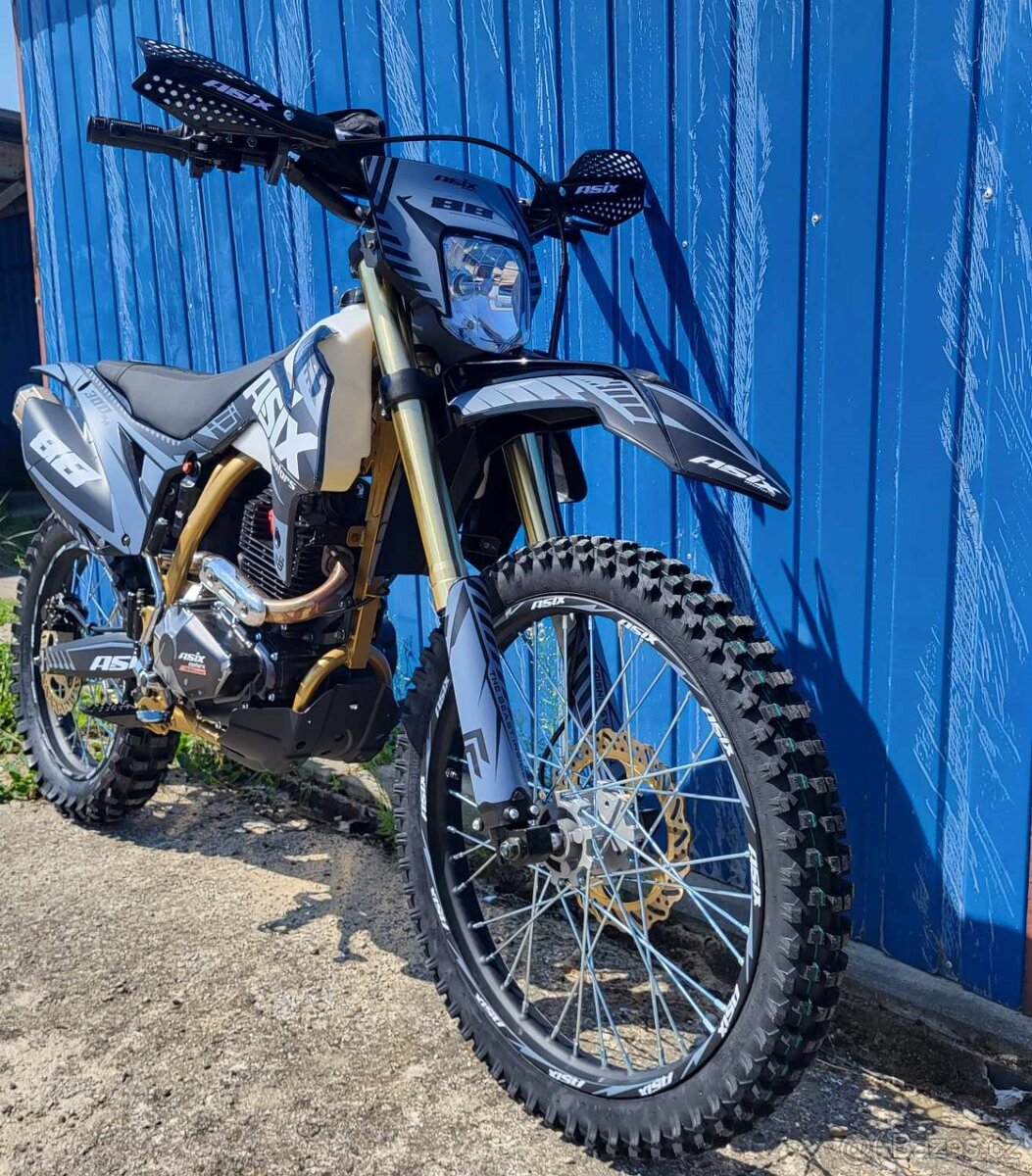 Pitbike ASIX XB-88 300ccm 21/18“ sivá