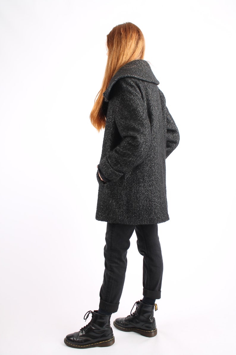 Vlněný značkový kabát H&M - 4