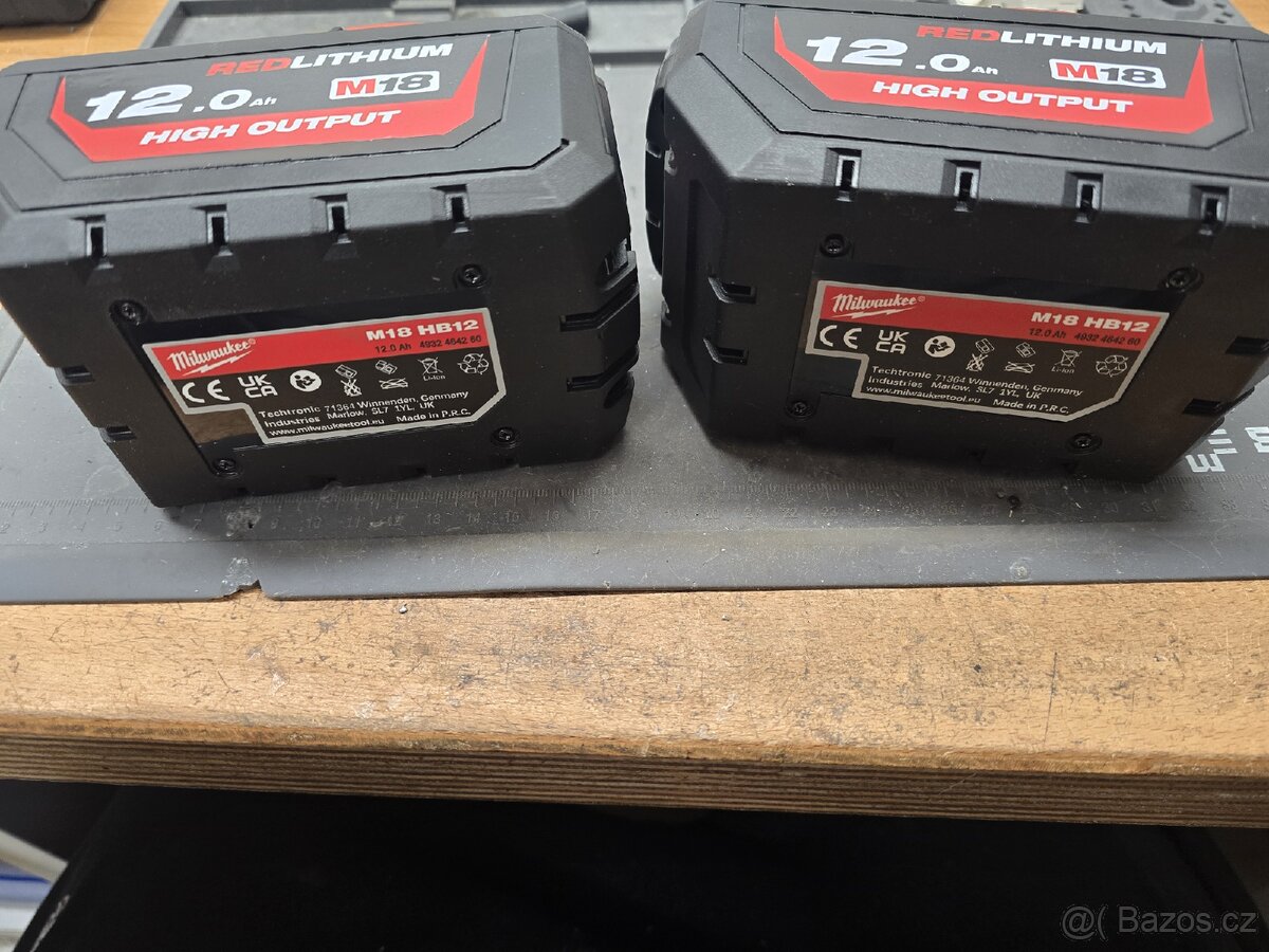 Milwaukee M18 12,6Ah a 15Ah baterie High Output - 4