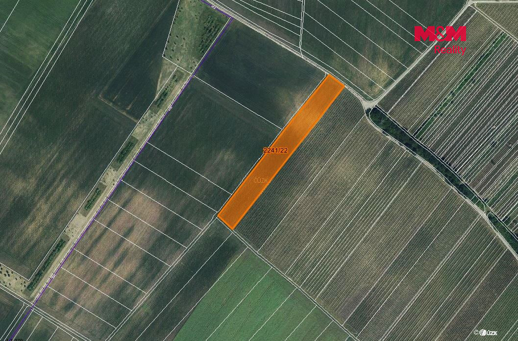 Prodej pole, 612 m², Hrušky - 4