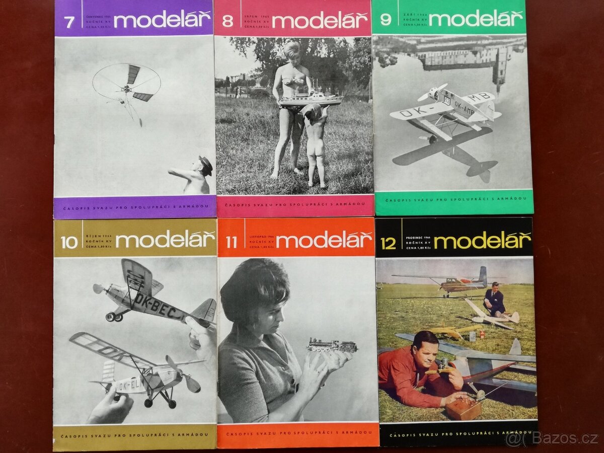 Časopis Modelář ročníky 1963, 1964, 1965, 1966, 1967 - 4
