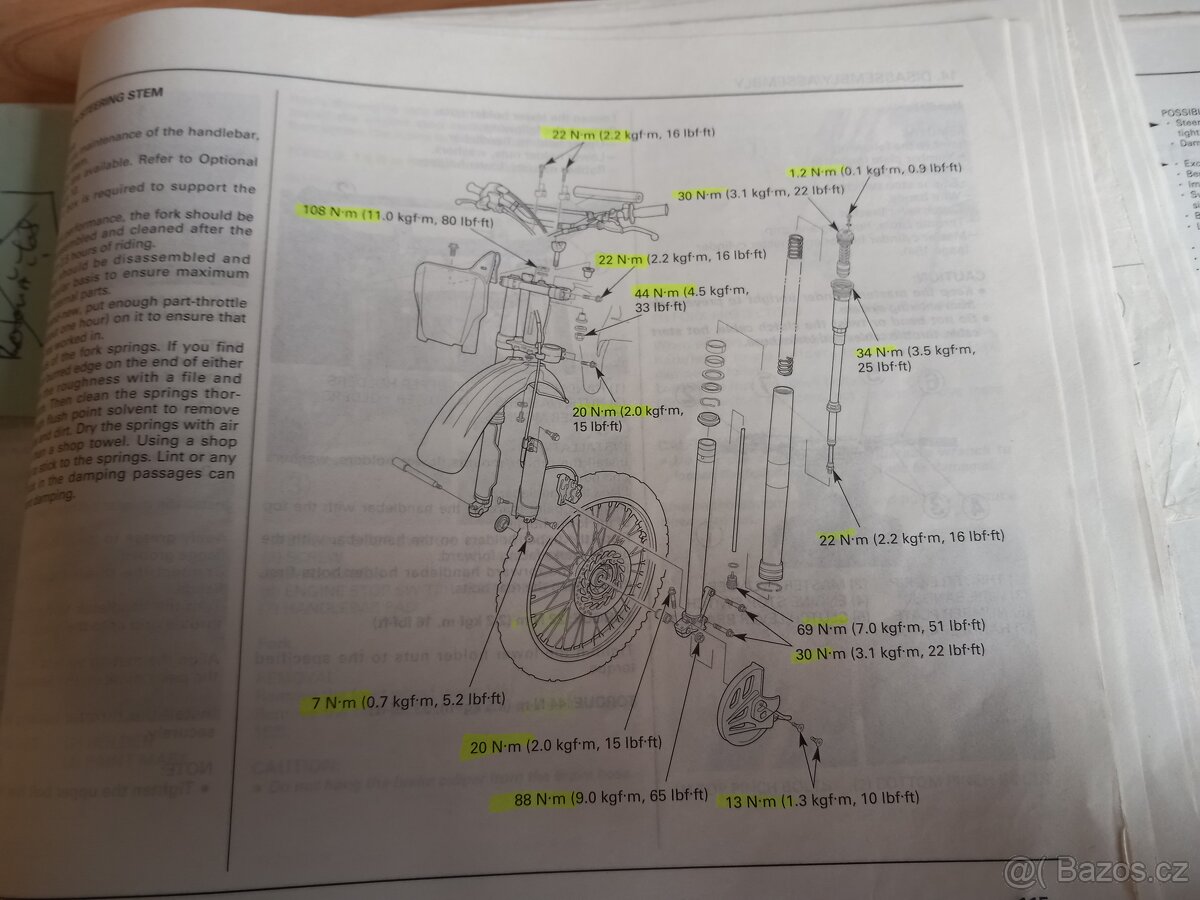 Manuál Honda CRF 450R 2004 - 4