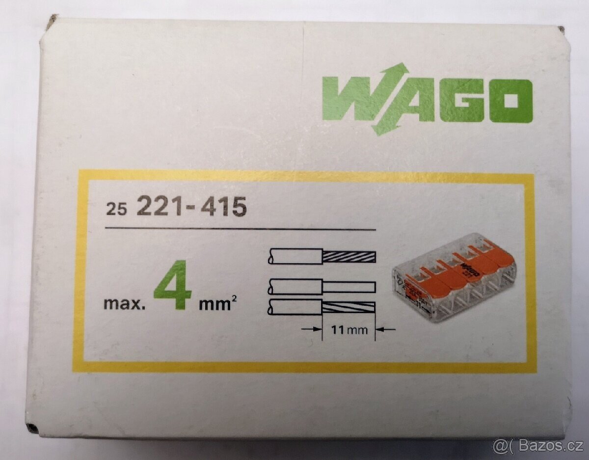Wago svorky, 14 druhů, 2,2kč/ks 4,4kč/ks,... - 4