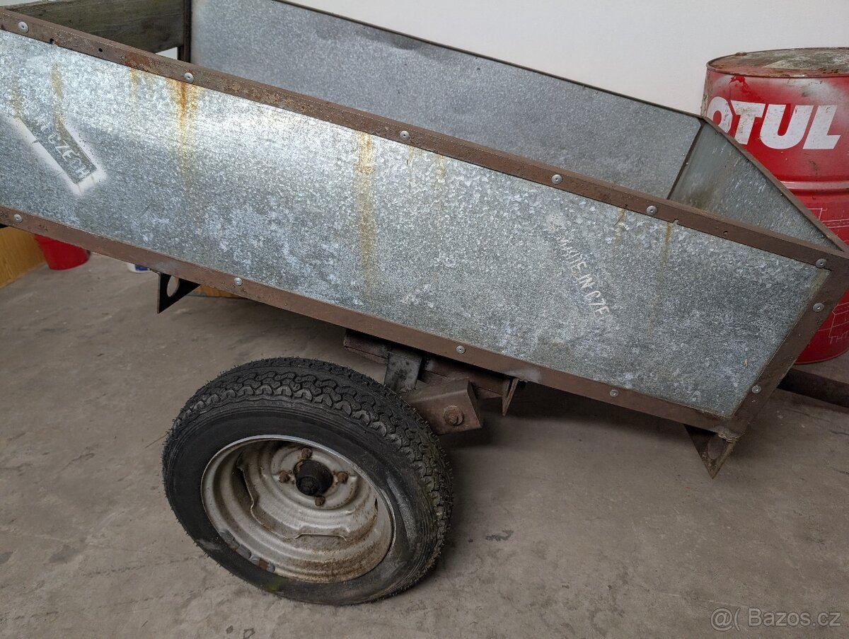 Vozík přívěs za malotraktor nebo čtyřkolku 155x95 cm - 4