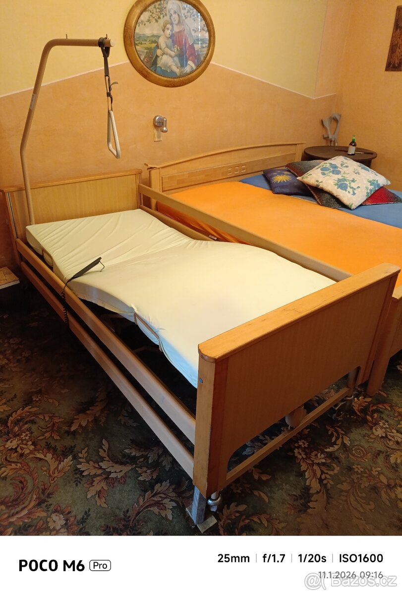 Zdravotní polohovací postel pro seniory. - 4