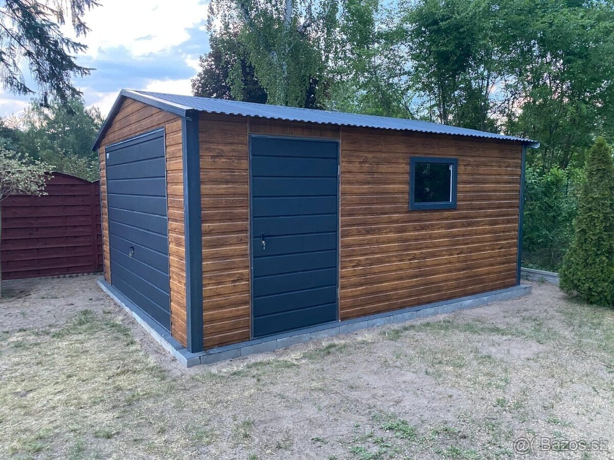Plechová garáž 4x5m - 4