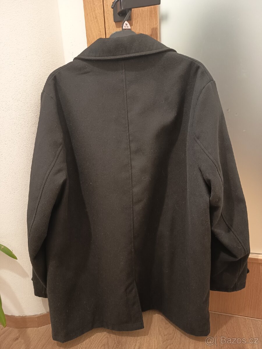 Černý kabát s podšívkou, XXL - 4