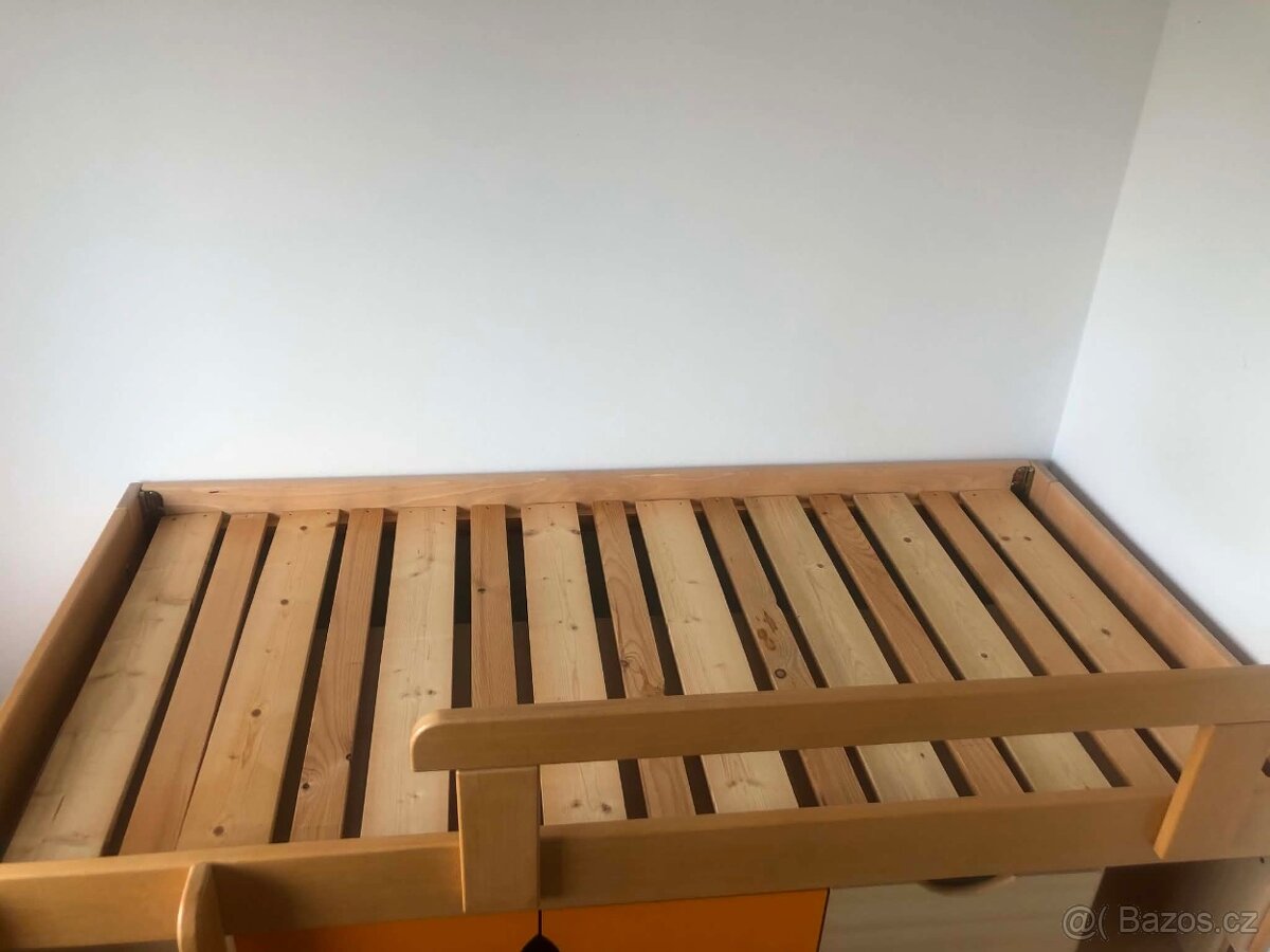 Dětská vyvýšená postel s úložným prostorem - 4